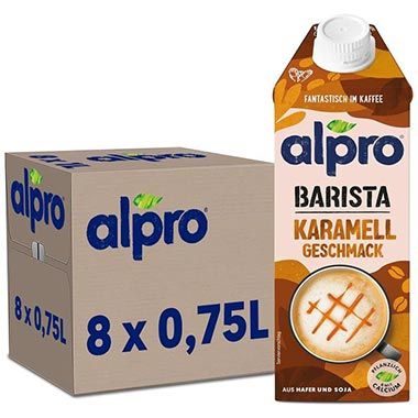 🥛 8er Pack Alpro Barista Karamell, je 750ml ab 14,32€ (statt 23€)