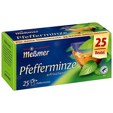 🍵 4 x 25er Pack Meßmer Pfefferminze Teebeutel ab 6€ (statt 9€)