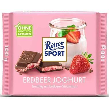 🍫 9x Ritter Sport Erdbeer-Joghurt, je 100g ab 7,14€ (statt 15€) – Nur 0,79€ pro Tafel!