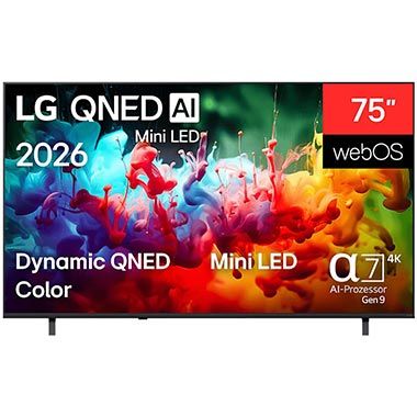 📺 LG 75QNED72B6A 75″ 4K UHD QNED Smart TV für 849€ (statt 996€)