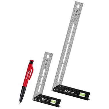 📏 Einhell Anschlagwinkel-Set, 200 / 400mm, 2-tlg. für 33,94€ (statt 50€)