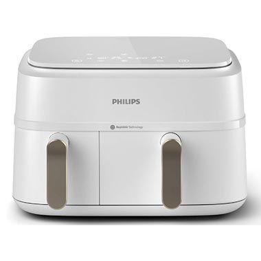🍟 Philips Dual Basket 3000 Serie Airfryer mit 6 + 3L für 109€ (statt 128€)