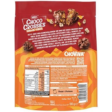 🍫 4x Choco Crossies Snack Vibes Salted Popcorn Caramel ab 7,88€ (statt 11€)