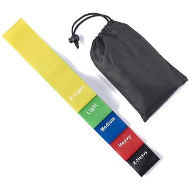 🏋🏻‍♂️ 4 x 5er Set FiduSport Fitnessbänder mit 5 Stufen für 13,96€ (statt 32€)