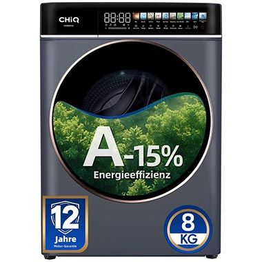 🫧 CHiQ CW086581AX Waschmaschine mit 8kg für 322,99€ (statt 395€)
