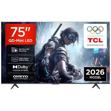📺 TCL 75T8D 75″ 4K UHD QD-Mini LED Smart TV mit 144Hz für 844€ (statt 949€)