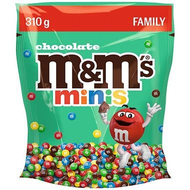 1,24kg 🍫 4x M&M’S Minis Schokolinsen, je 310g ab 14,32€ (statt 20€)