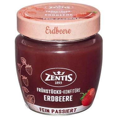 🍓 4x Zentis Frühstücks-Konfitüre Erdbeere passiert, je 230g ab 6€ (statt 8€)