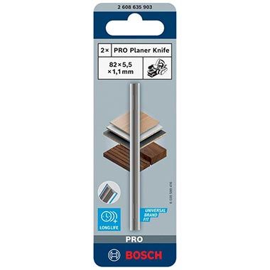 🪵 2er Pack Bosch PRO Hobelmesser, 82 x 5,5 x 1,1mm für 6,70€ (statt 14€)