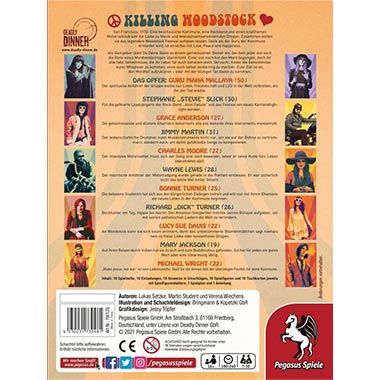 🔍 Pegasus Spiele Deadly Dinner - Killing Woodstock für 23,99€ (statt 34€) 🔍 Pegasus Spiele Deadly Dinner Killing Woodstock für 23,99€ (statt 34€)