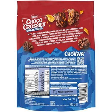 🍫 4x Choco Crossies Snack Vibes Classic, je 100g ab 7,88€ (statt 11€)