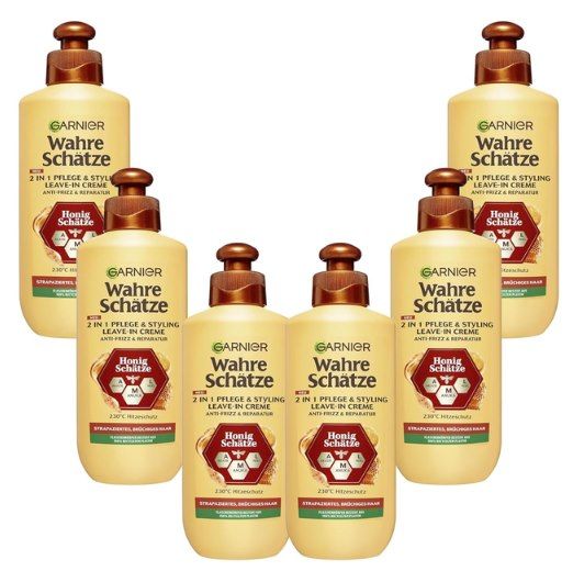🐝 6x Garnier Wahre Schätze 2in1 Leave-In Haarkur Honig für 11,21€ (statt 18€)
