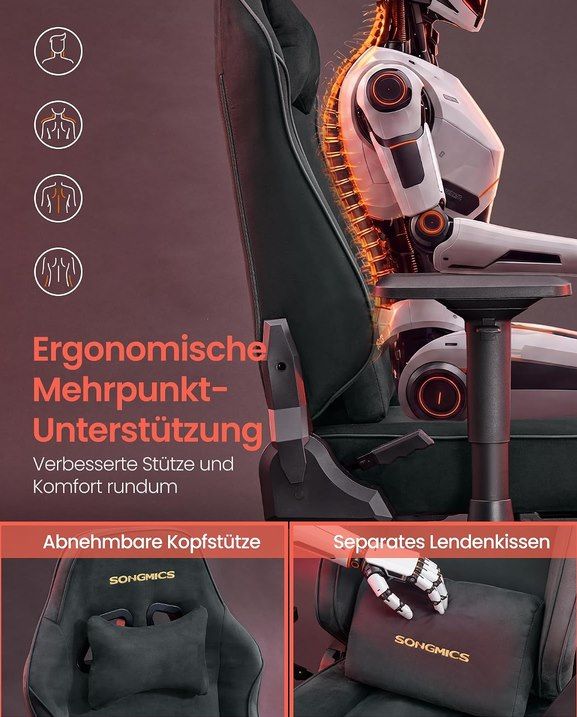 💺 SONGMICS Gaming Stuhl (bis 200kg) aus Wildlederimitat für 123,99€ (statt 150€) 💺 SONGMICS Gaming Stuhl (bis 200kg) aus Wildlederimitat für 123,99€ (statt 150€)