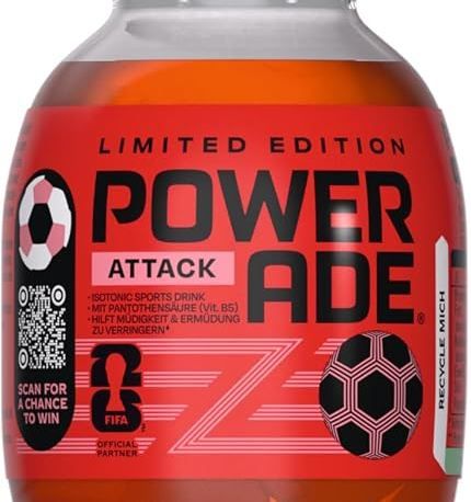 🍹 12er Pack Powerade Sports Attack Elektrolytgetränk ab 9,62€ (statt 15€) - 0,80€/Flasche 🍹 12er Pack Powerade Sports Attack Elektrolytgetränk ab 9,62€ (statt 15€) 0,80€/Flasche