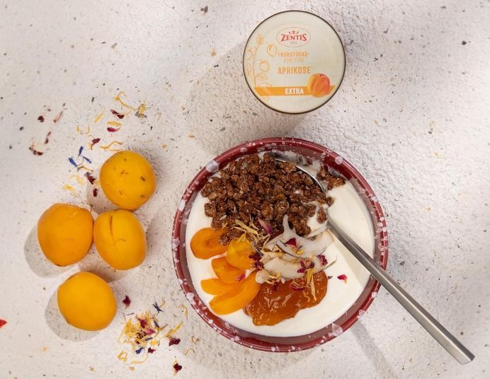 🍑 Zentis Frühstücks Konfitüre Aprikose, 230g für 1,29€ (statt 2€)