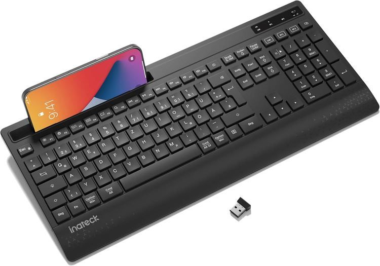 ⌨️ Inateck Ergonomische Wireless Tastatur mit Multimediatasten für 25€ (statt 50€) ⌨️ Inateck Ergonomische Wireless Tastatur mit Multimediatasten für 25€ (statt 50€)