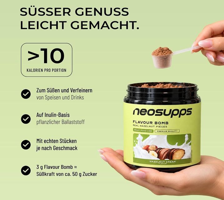 🌰 Neosupps Hazelnut Cream & weitere Sorten, 250g ab 13,49€ (statt 18€)