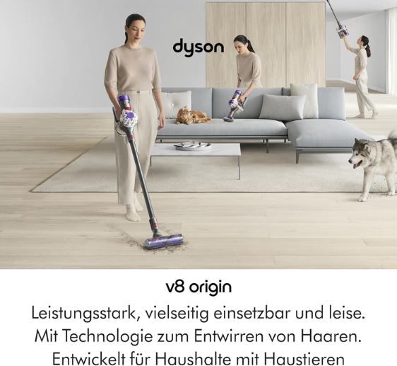 🧹 Dyson V8 Origin (2026) Kabelloser Staubsauger für 249€ (statt 306€) 🧹 Dyson V8 Origin (2026) Kabelloser Staubsauger für 249€ (statt 306€)