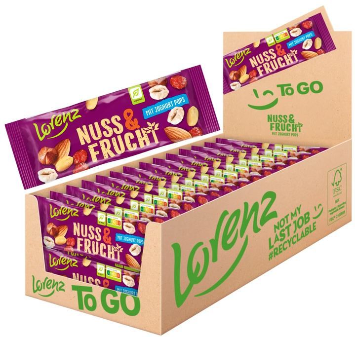 1,12kg đ„ 28er Pack Lorenz Nuss & Frucht mit Joghurt Pops ab 25⏠(statt 36âŹ) 1,12kg đ„ 28er Pack Lorenz Nuss & Frucht mit Joghurt Pops ab 25⏠(statt 36âŹ)