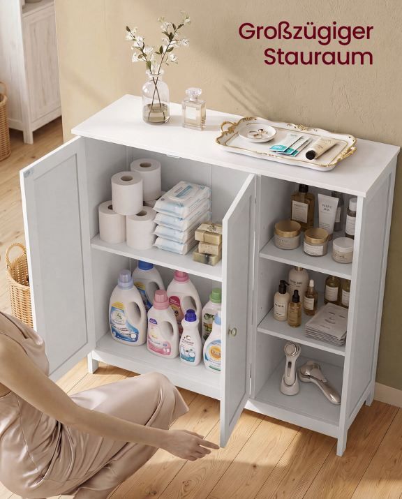 🛀🏻 Vasagle Badschrank mit 2 Türen & Fächern, 90 x 30 x 80cm für 43,99€ (statt 56€) 🛀🏻 Vasagle Badschrank mit 2 Türen & Fächern, 90 x 30 x 80cm für 43,99€ (statt 56€)