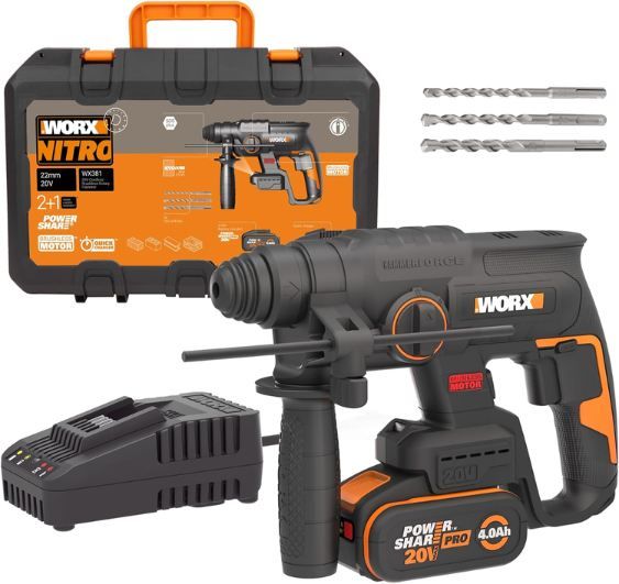 đ§° Worx WX381 Bohrhammer 20V, inkl. 4Ah Pro Akku & LadegerĂ€t fĂŒr 152⏠(statt 179âŹ) đ§° Worx WX381 Bohrhammer 20V, inkl. 4Ah Pro Akku & LadegerĂ€t fĂŒr 152⏠(statt 179âŹ)