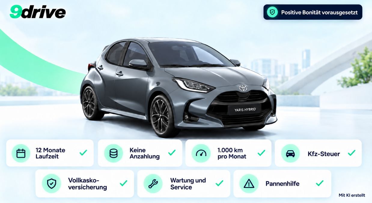 🚗 Auto-Abo: Toyota Yaris Hybrid Teamplayer + Technik inkl. Versicherung für 275€ mtl. 🚗 Auto Abo: Toyota Yaris Hybrid Teamplayer + Technik inkl. Versicherung für 275€ mtl.