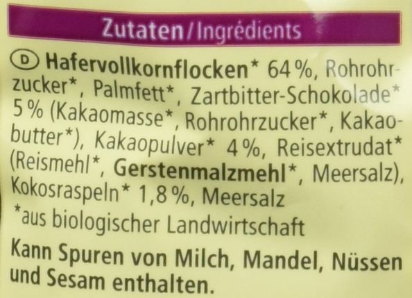 1,5kg 🥣 4x Alnatura Bio Hafer Crunchy Schoko, je 375g für 11,36€ (statt 16€)