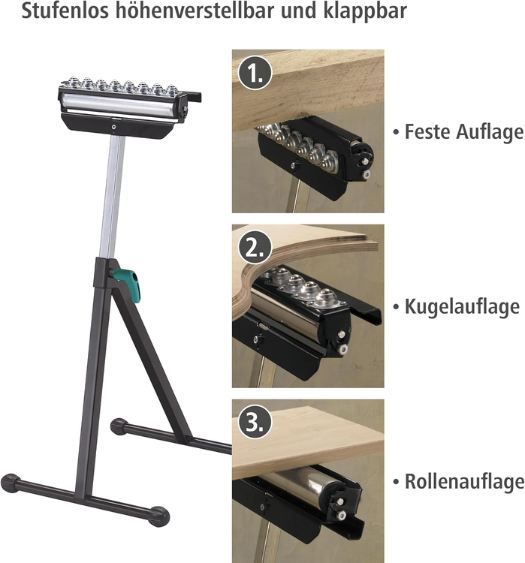 🪚 wolfcraft 3-in-1 Rollenbock/Auflagebock & Kugelauflager, 630–1000mm für 29,99€ (statt 52€) 🪚 wolfcraft 3 in 1 Rollenbock/Auflagebock & Kugelauflager, 630–1000mm für 29,99€ (statt 52€)