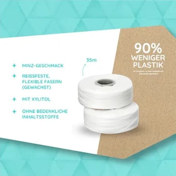🦷 12er Pack Happybrush Zahnseide Rollen, je 35m für 12€ (statt 36€) 🦷 12er Pack Happybrush Zahnseide Rollen, je 35m für 12€ (statt 36€)