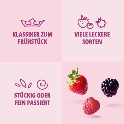 🍓 4x Zentis Frühstücks Konfitüre Erdbeere passiert, je 230g ab 6€ (statt 8€)