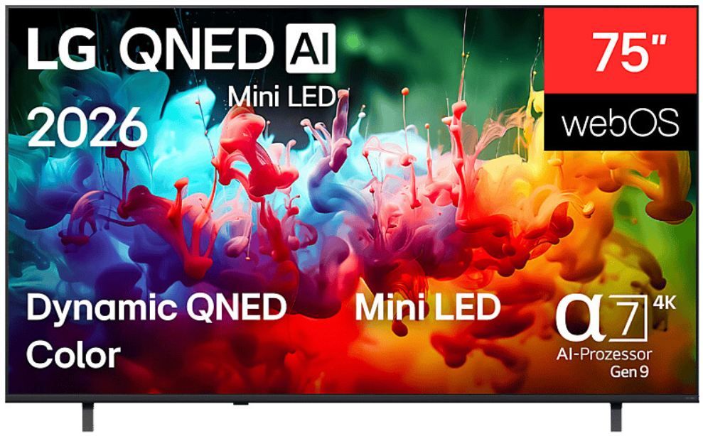 📺 Media Markt: LG Smart TV Lieferluxus Deals   z.B. 75QNED72B6A QNED für 849€ (statt 996€)