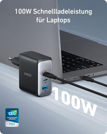 🔌 Anker 736 Nano II   3 Port 100W USB C Ladegerät für 23,99€ (statt 33€)