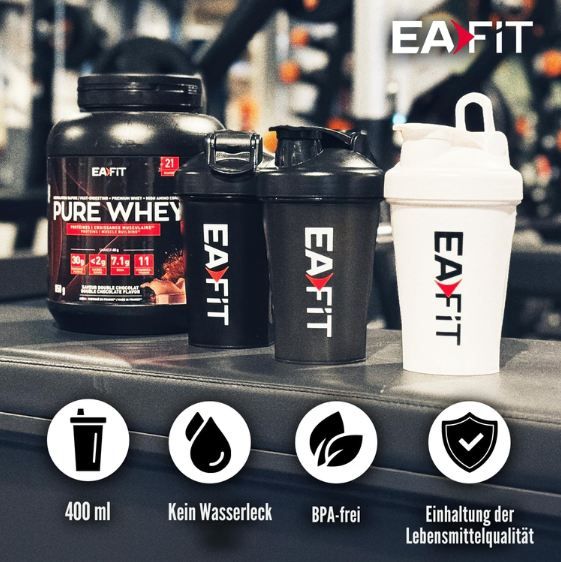 🥤 Eafit Protein Shaker mit Edelstahlkugel, 400ml für 3,29€ (statt 6€) 🥤 Eafit Protein Shaker mit Edelstahlkugel, 400ml für 3,29€ (statt 6€)