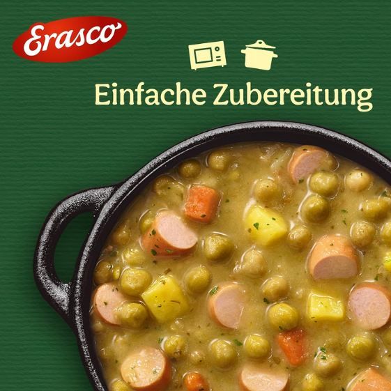 3,2kg 🍲 4 x 800g Erasco Erbsen-Eintopf mit Würstchen ab 8,55€ (statt 14€) 3,2kg 🍲 4 x 800g Erasco Erbsen Eintopf mit Würstchen ab 8,55€ (statt 14€)
