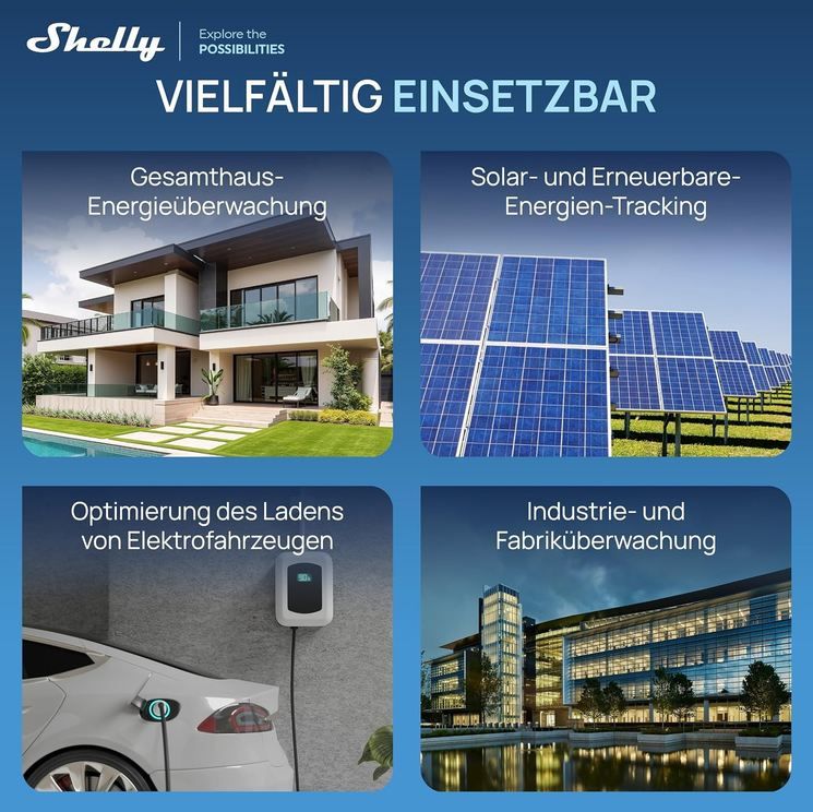 🔌 Shelly Pro 3EM 120A WLAN LAN 3 Phasen Energiezähler für 70,49€ (statt 99€)