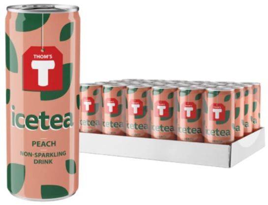 Fehler?! 🍑 24er Pack Thoms T Ice Tea Peach, je 250ml Dose für 7,21€ (statt 14€)   Nur 0,30€/Dose