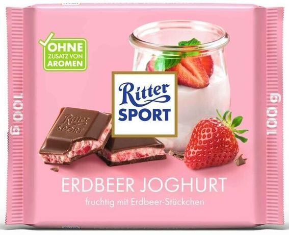 🍫 9x Ritter Sport Erdbeer-Joghurt, je 100g ab 7,14€ (statt 15€) - Nur 0,79€ pro Tafel! 🍫 9x Ritter Sport Erdbeer Joghurt, je 100g ab 7,14€ (statt 15€) Nur 0,79€ pro Tafel!