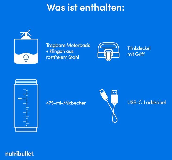 🥝 nutribullet NBP003LG Tragbarer Mixer, 475ml für 23€ (statt 32€) 🥝 nutribullet NBP003LG Tragbarer Mixer, 475ml für 23€ (statt 32€)