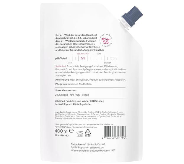 🧼 400ml Sebamed seifenfreie Meersalz Waschemulsion ab 3,42€ (statt 6€)