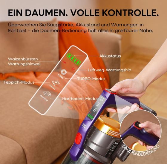 🧹 Kipmax X20 Pro Akku Staubsauger mit Station für 69,99€ (statt 102€)