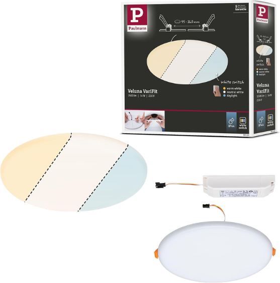💡 Paulmann Veluna VariFit EB Panel, 185mm, 3.000K für 10,99€ (statt 17€)