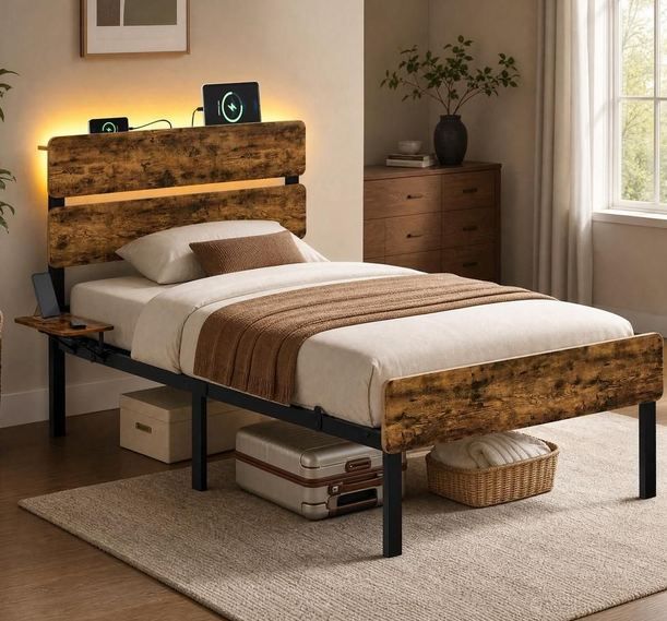🛏️ VASAGLE Einzelbettgestell mit LED-Beleuchtung, 90x200cm für 65,99€ (statt 94€) 🛏️ VASAGLE Einzelbettgestell mit LED Beleuchtung, 90x200cm für 65,99€ (statt 94€)