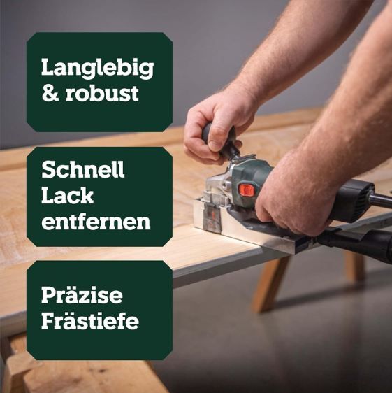 🚪 Metabo LF 850 S Lackfräse/schleifer mit 4 Hartmetall Wendemesser für 178,49€ (statt 209€)