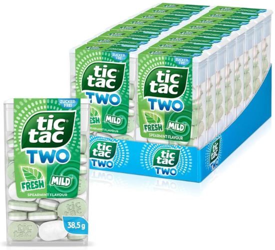 🍬 16er Pack tic tac TWO Spearmint Fresh & Mild für 21,99€ (statt 32€)