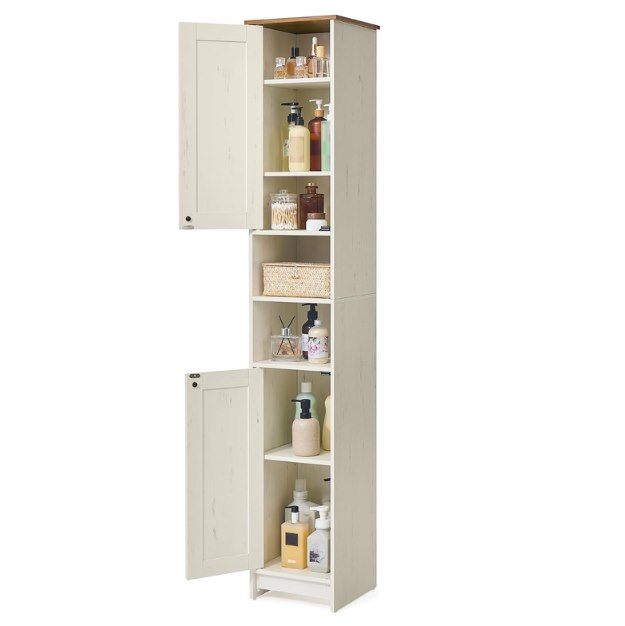 🗄️ SONGMICS Badezimmerhochschrank mit 2 Türen für 49,99€ (statt 70€)