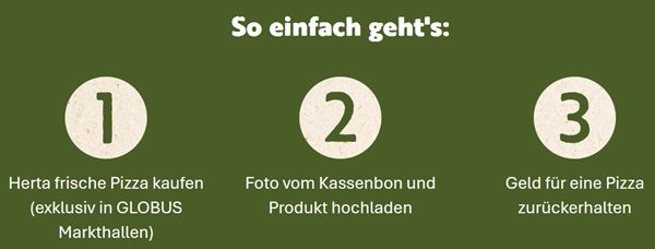 Globus: 🍕 Herta frische Pizza kostenlos ausprobieren Globus: 🍕 Herta frische Pizza kostenlos ausprobieren