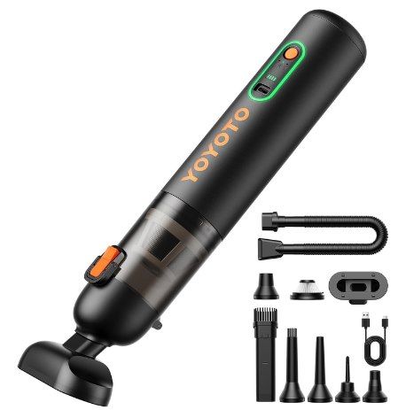 🧹 yoyoto VC28 Mini Akku-Staubsauger mit 22,1kPa & viel Zubehör für 27,99€ (statt 56€)
