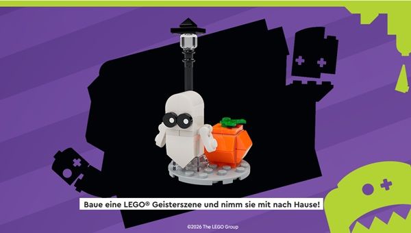👻 Gratis Geisterszene Bauset in LEGO Stores am 28. & 29.10.