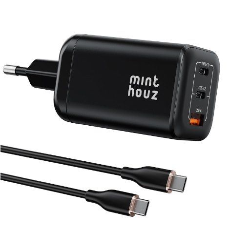 ⚡️ Minthouz USB-C PD 100W 3-Port-GaN Ⅲ Ladegerät für 11,39€ (statt 30€)