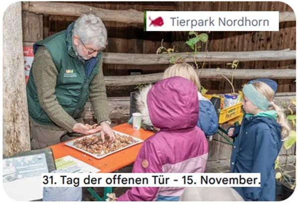 🦥 Freier Eintritt in den Tierpark Nordhorn am 15.11.